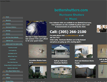 Tablet Screenshot of bettershutters.com